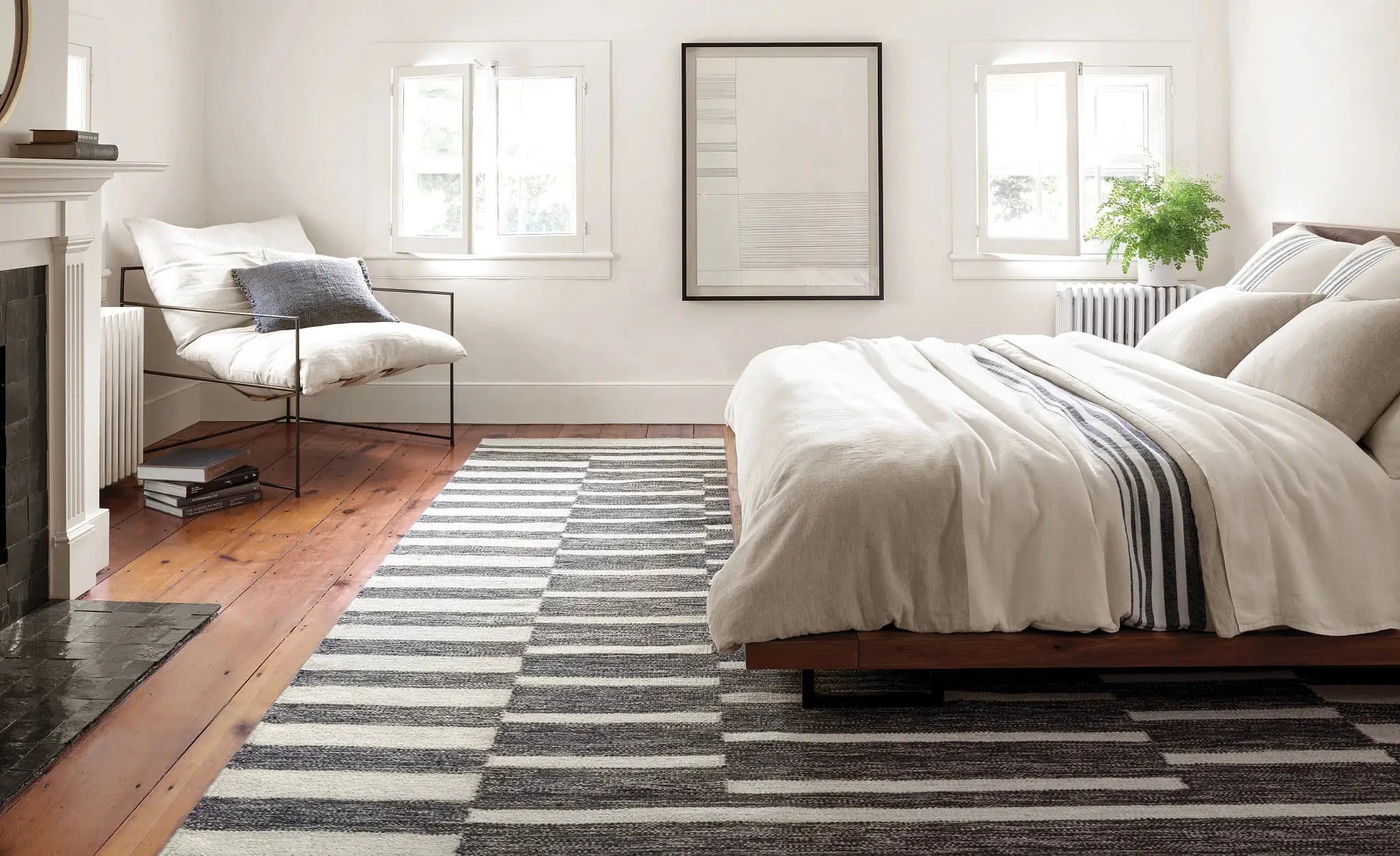 Dash & Albert Heights Handwoven Wool Rug - Soft & Durable Area Rug for Living Room, Bedroom, Dining Room - Traditional Handmade Home Decor
