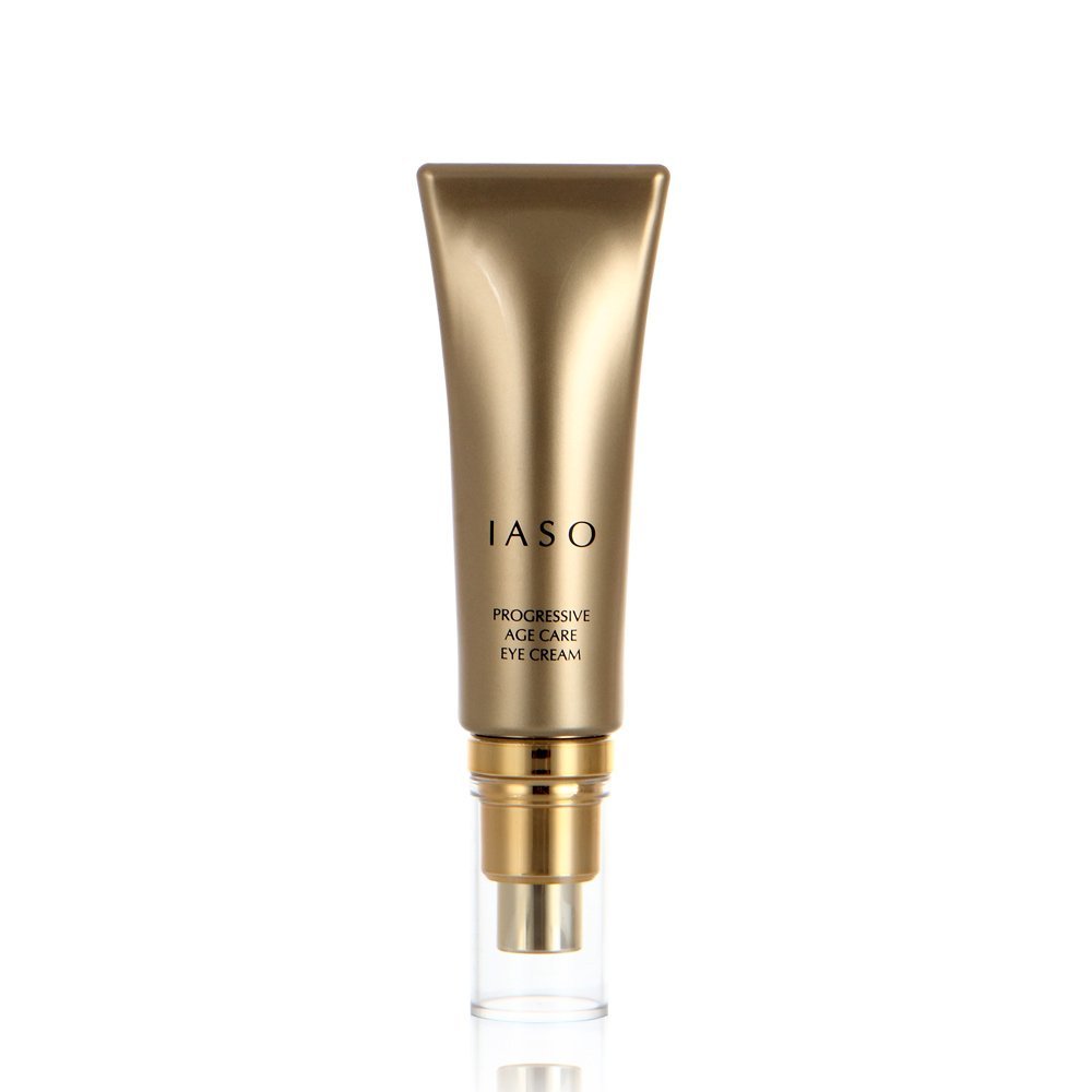 IASO Progressive Age Care Eye Cream - Premium Anti-Aging & Anti-Wrinkle Treatment for Dark Circles & Puffiness | Ginseng-Enriched Korean Skincare (1 oz) | Perfect for Nighttime Routine & Travel
