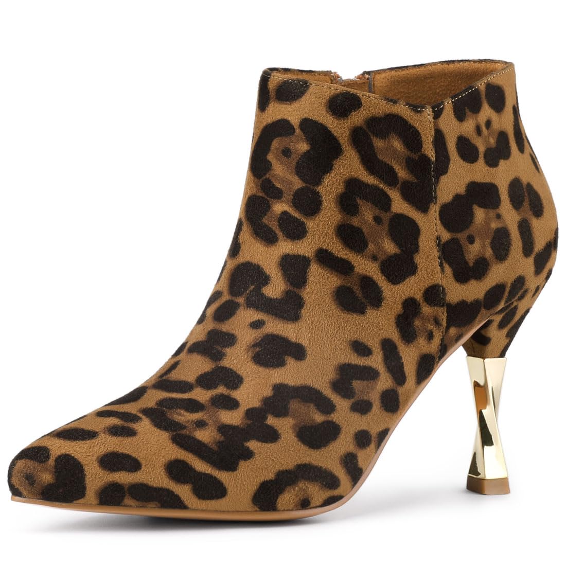 Allegra K Women's Pointed Toe Stiletto High Heel Ankle Boots - Sexy Dress Pumps for Party, Night Out & Office Wear