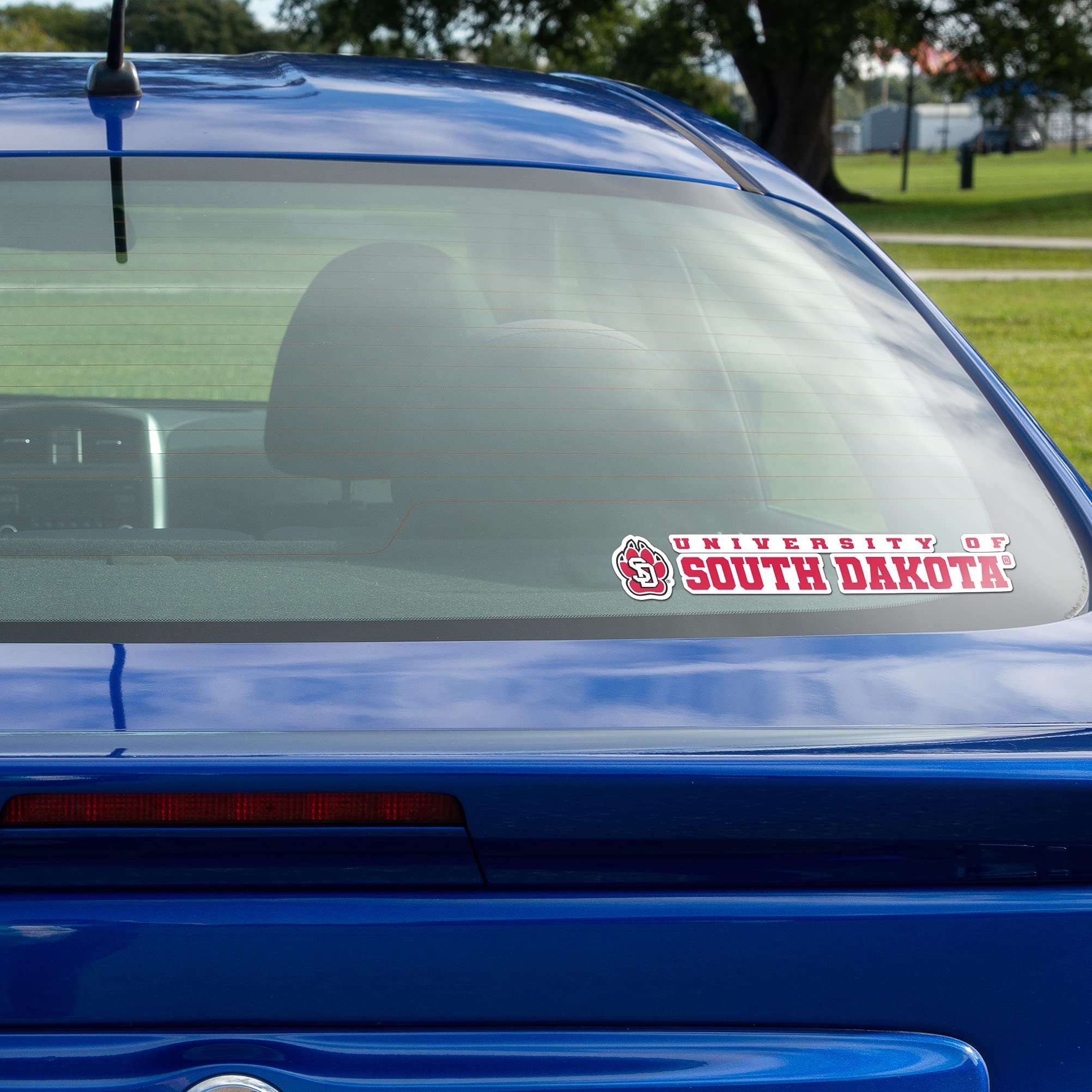 University of South Dakota Logo Vinyl Sticker Decal - 8 Inch Waterproof Laptop, Water Bottle, Car, Scrapbook Decoration for College Pride & School Spirit