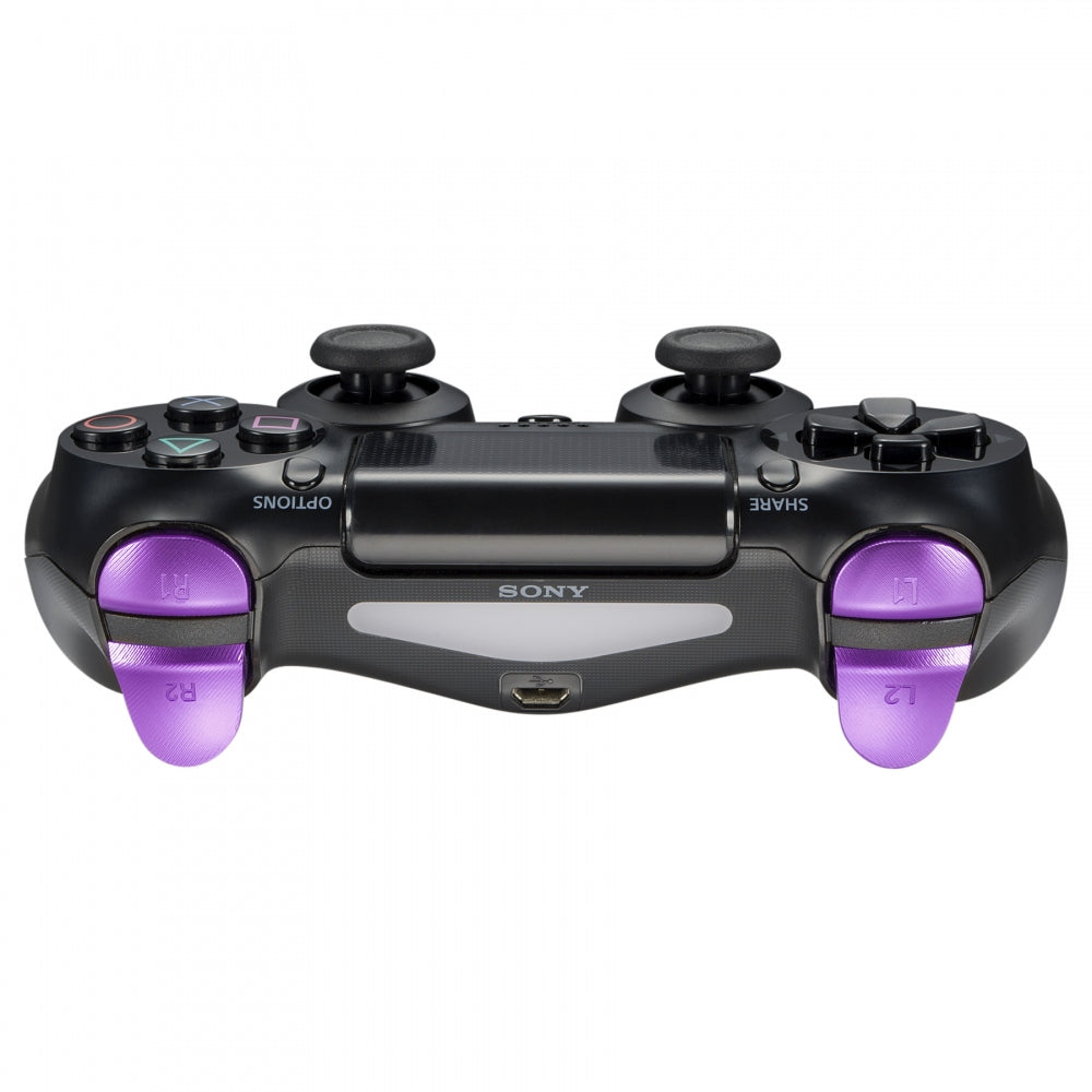 eXtremeRate Metal Purple Custom Button & Trigger Kit for PS4 Controller - R1 L1 R2 L2 Replacement Parts | Gaming Accessories for Enhanced Playstation 4 Gameplay
