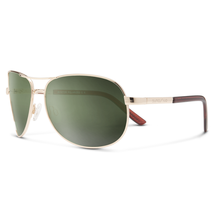 Aviator Sunglasses Gold Frame with Polarized Gray Green Lens - Stylish & UV Protection for Driving, Outdoor Sports & Fashion
