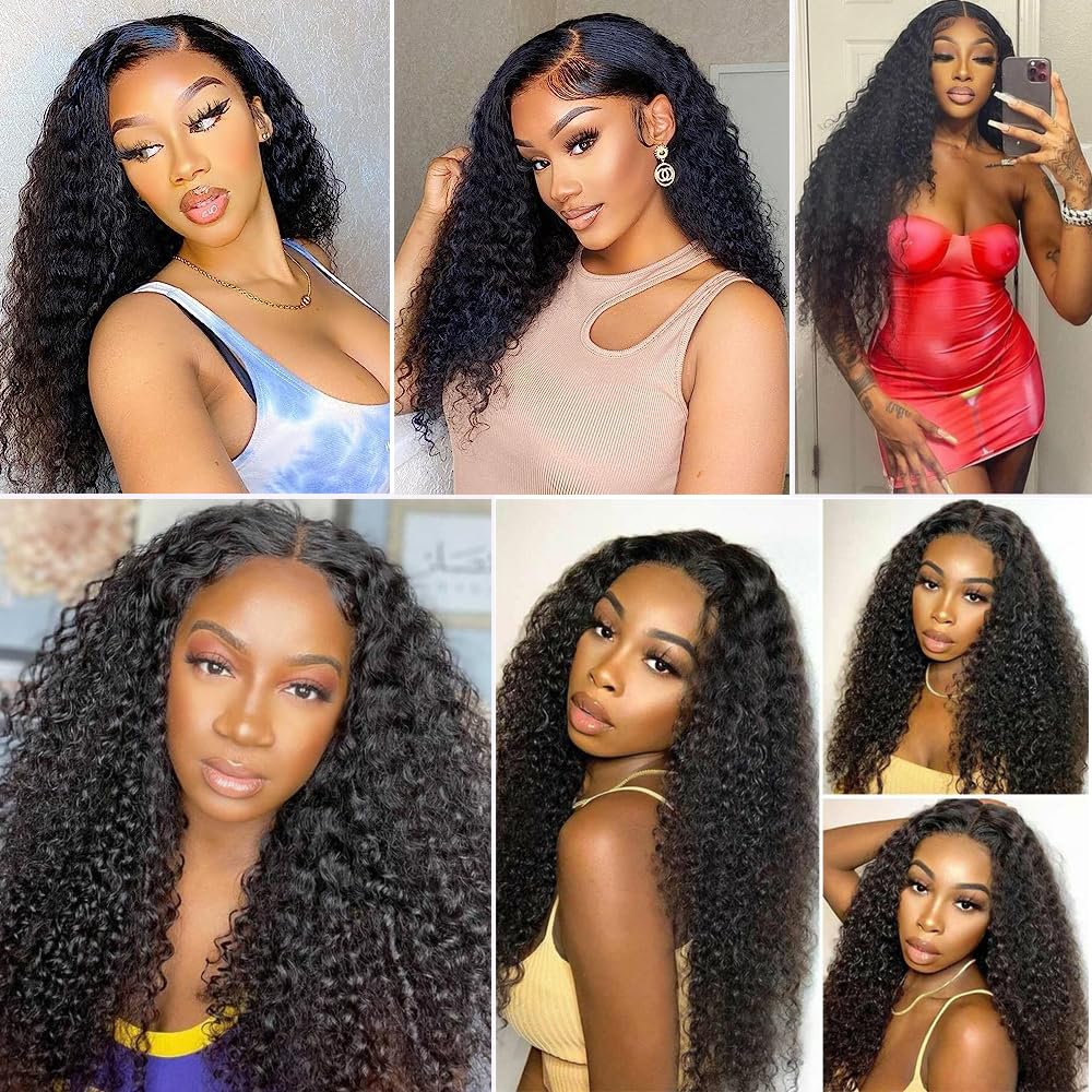 Brazilian Virgin Human Hair Bundles 3PCS - 12A Grade Unprocessed Jerry Curly Weave Extensions (22/24/26 Inch, 285g) | Natural Black Color for Women | Perfect for Daily Styling, Parties & Special Occasions