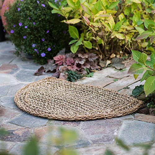 Gentille RusticReach Organic Natural Straw Door Mat - Eco-Friendly Welcome Mat for Farmhouse, Cottage & Boho Home Decor - Perfect for Entryways, Patios & Outdoor Spaces