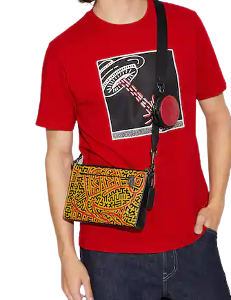 Coach Disney Mickey Mouse X Keith Haring Holden Crossbody Bag - Stylish Mini Shoulder Purse for Women - Perfect for Parties, Travel & Everyday Use