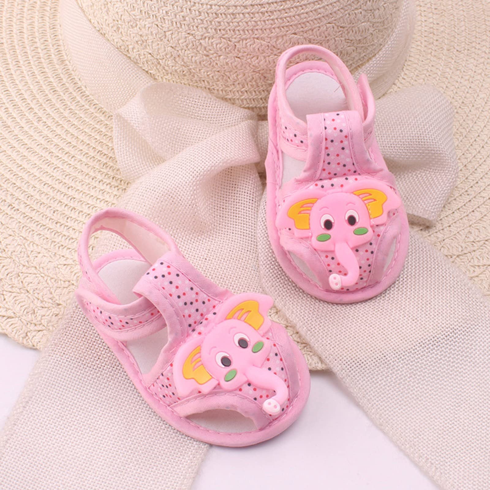 Lykmera Baby Sneakers - Soft Cloth Toddler Shoes with Cute Elephant Design | Comfortable & Breathable for First Walkers - Perfect for Playtime, Outings & Special Occasions