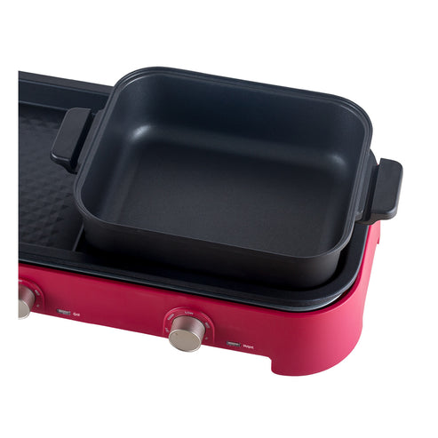 Premium GL3712 BBQ Grill & Hot Pot Combo - Dual Function Outdoor Cooking for Backyard, Camping & Picnics