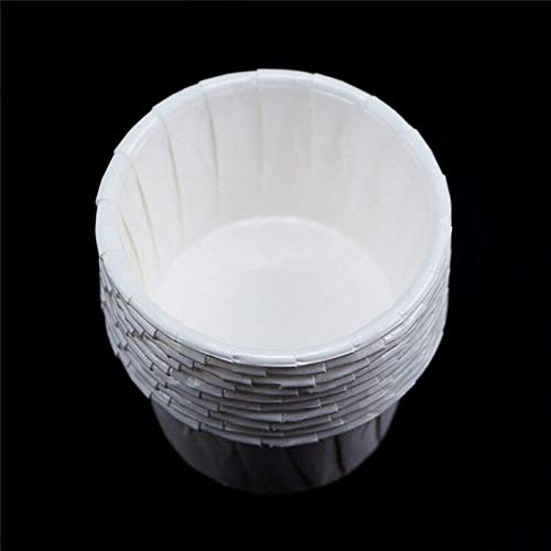 100Pcs Disposable Paper Waxing Cups for Nose, Face & Body Hair Removal - Wax Melting Containers for DIY Beauty, Ice Cream, Cake & Dessert Serving - Perfect for Home Spa, Salon & Party Use