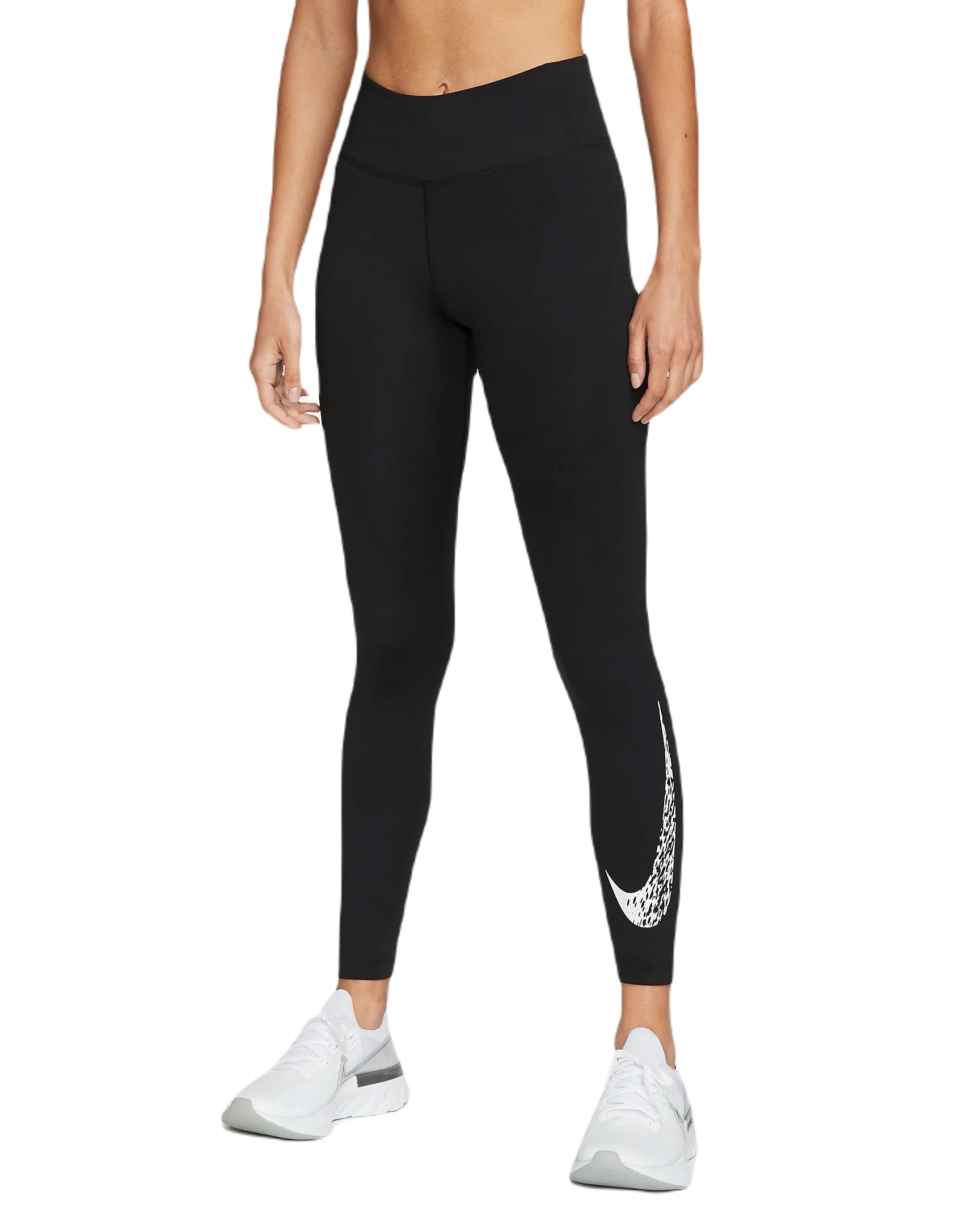 Nike Swoosh Run Women's 7/8 Mid-Rise Graphic Running Leggings - High Performance Workout Tights for Yoga, Gym & Jogging - Moisture Wicking & Comfortable Athletic Wear