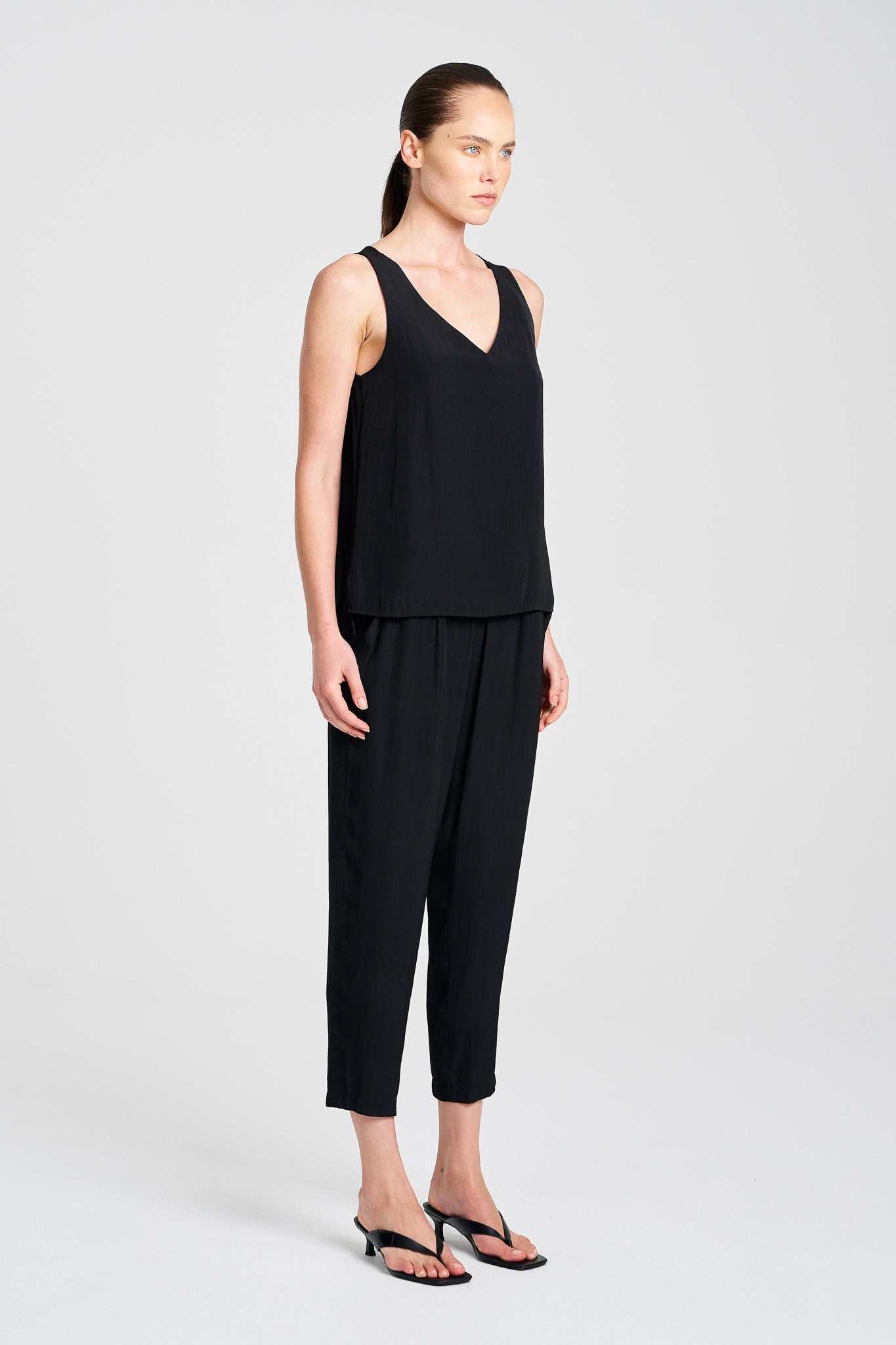 Mela Purdie Audrey Tank Top - Women's Casual Sleeveless Blouse for Summer Outfits & Beach Wear