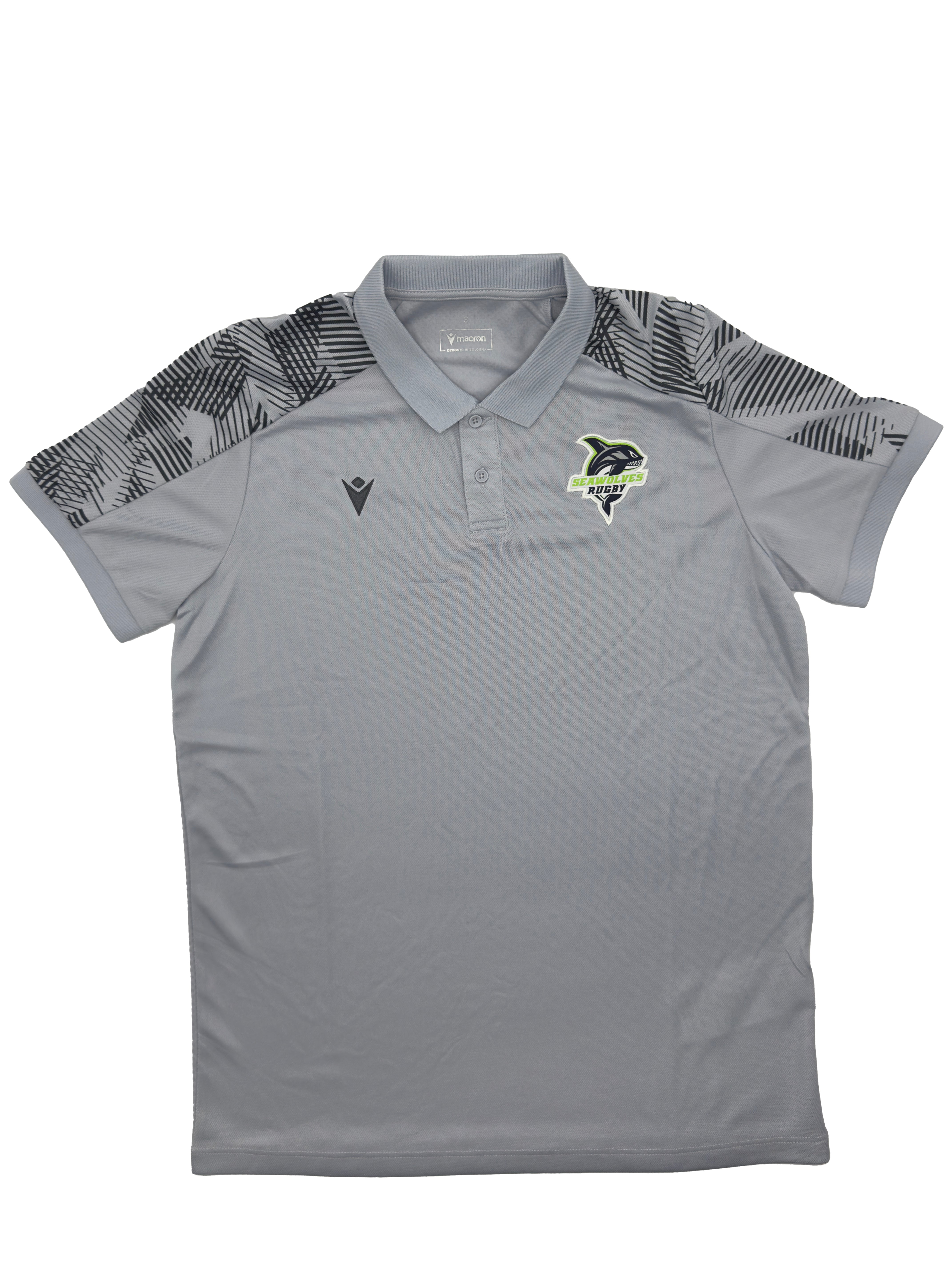 2025 Seawolves Macron Training Polo Shirt - Men's Breathable Quick-Dry Performance Polo for Soccer, Rugby & Outdoor Sports - Perfect for Training, Gym & Casual Wear