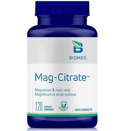 Biomed Magnesium Citrate 120 Caplets – Supports Muscle Relaxation, Sleep & Digestion – Ideal for Daily Wellness & Stress Relief