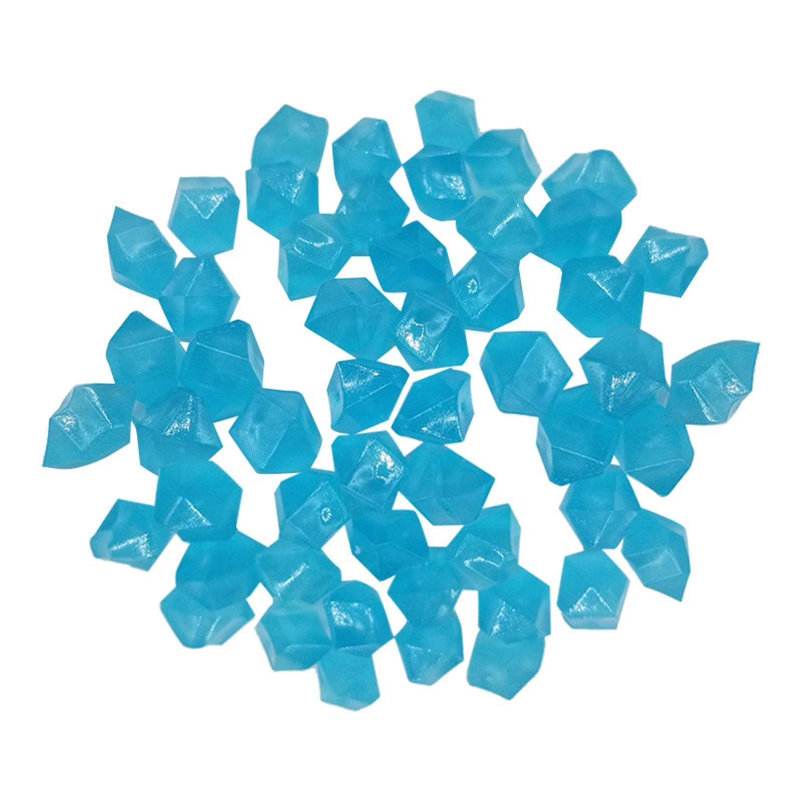 Winnerlink 300PC Glow in The Dark Garden Rocks - Decorative Luminous Pebbles for Indoor/Outdoor Use, DIY Yard Lawn Walkway Driveway & Aquarium Decor - Blue Glowing Stones for Nighttime Landscape Lighting & Party Decorations