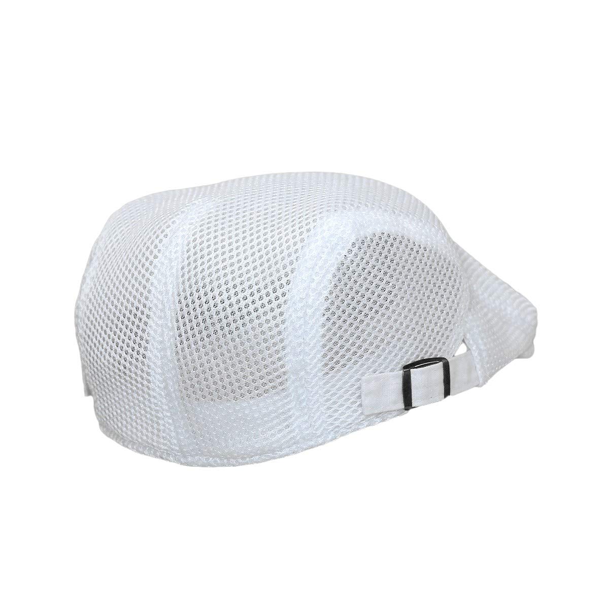 WITHMOONS Ivy Cap Summer Mesh Newsboy Irish Golf Hats for Men & Women - Breathable UV Protection Outdoor Sun Hat for Golf, Tennis, Hiking, Travel & Casual Wear (TZ30046)