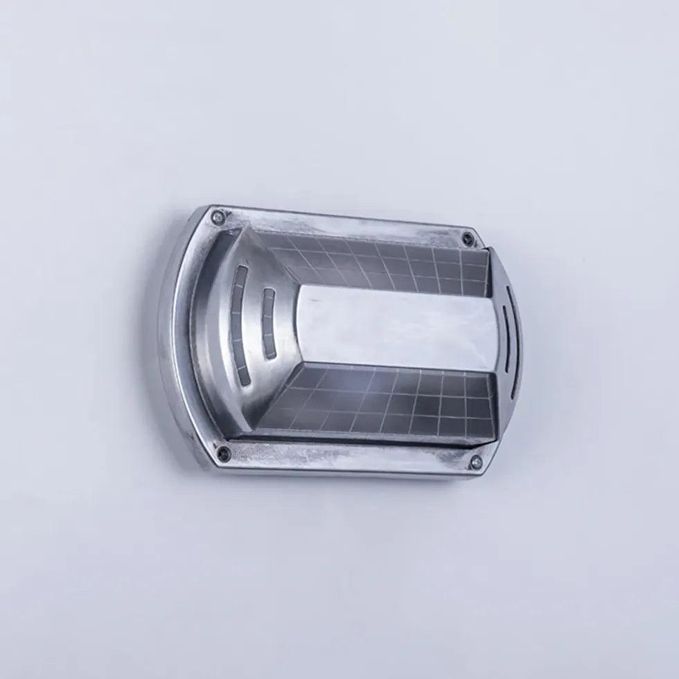 Modern Geometric Silver Industrial Outdoor Wall Lights - Waterproof & Durable for Patio, Garden, Porch, and Exterior Home Lighting