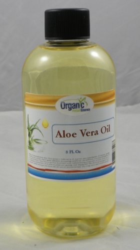 Pure Aloe Vera Oil - 8 Oz (240ml) - Natural Carrier Oil for Skin & Hair Care, After Sun Soothing & Massage Therapy - Perfect for Aromatherapy, DIY Beauty & Sunburn Relief