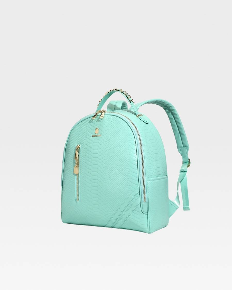 Apollo 1 BFF Backpack in Tiffany Blue - Stylish Waterproof College School Backpack for Women & Girls - Perfect for School, Travel, Work and Everyday Use