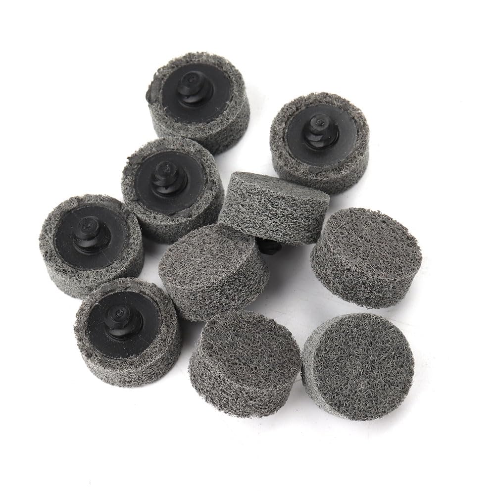 10Pcs 1 Inch Nylon Quick Change Sanding Discs with 1/4