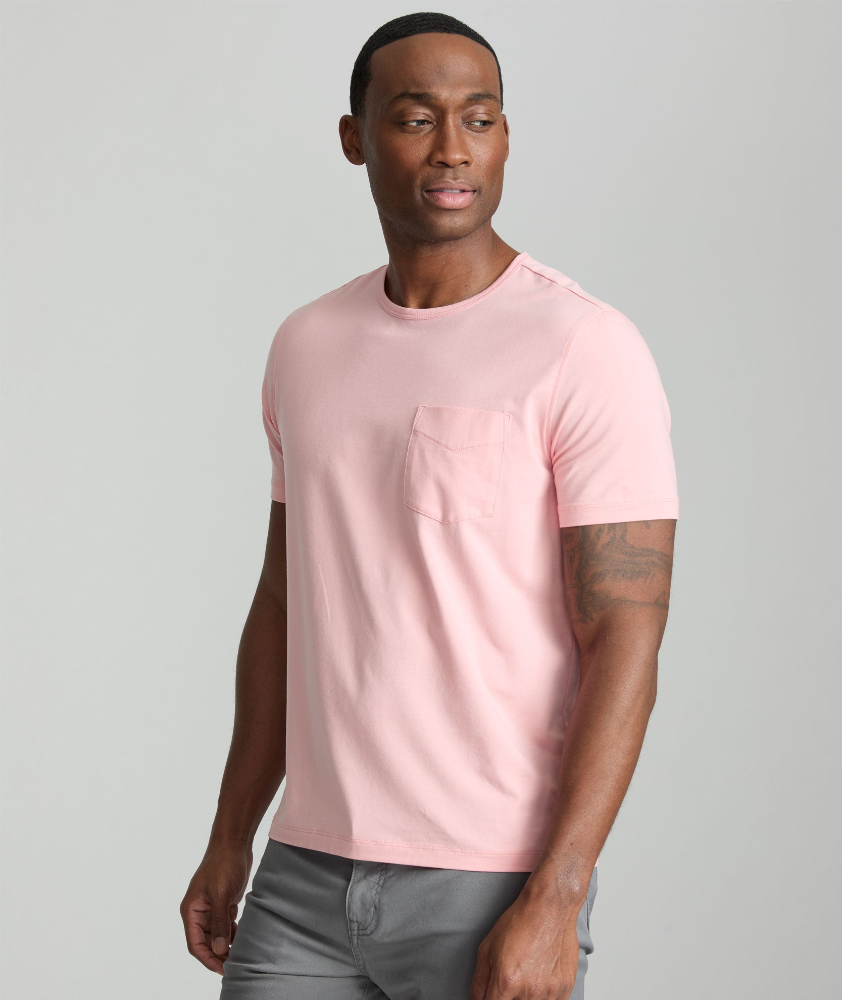 EcoSoft™ Men's Organic Cotton Pocket T-Shirt - Breathable & Comfortable Casual Wear for Everyday Outfits, Work, and Travel