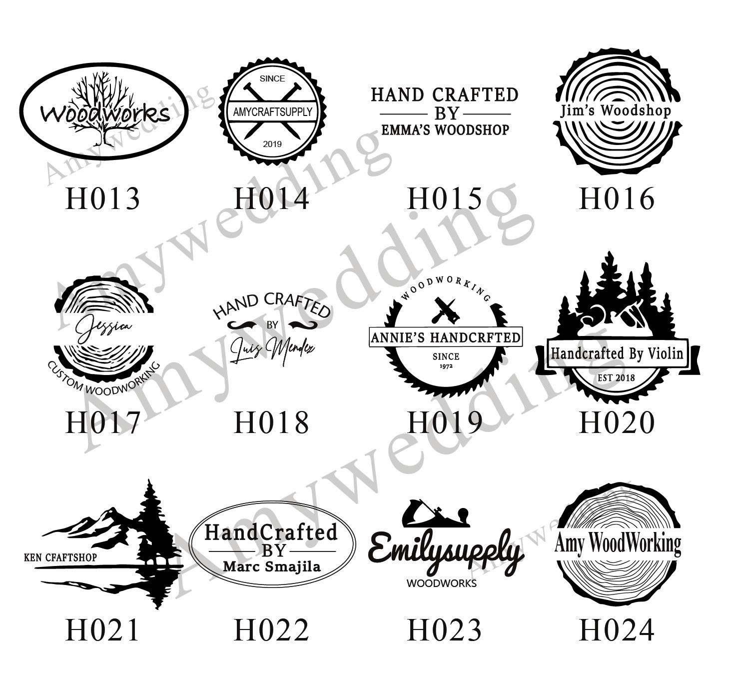 Custom Logo Wood Branding Iron Stamp for Leather & Woodworking - 5