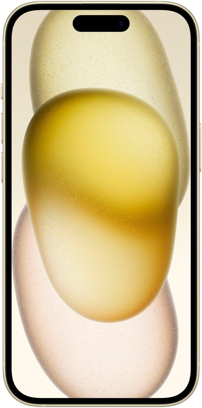 Apple iPhone 15 256GB Unlocked Smartphone - Yellow (Renewed Premium) - Perfect for Travel, Business & Everyday Use