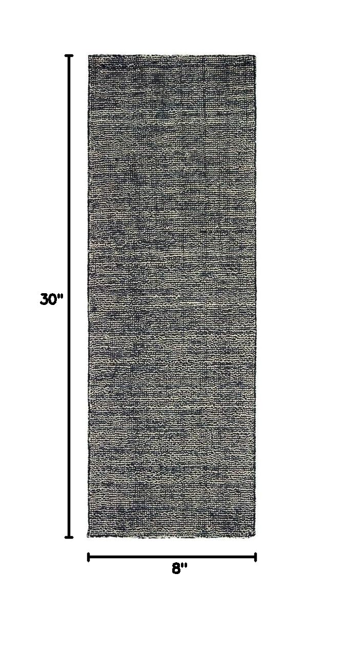 Premium Sphinx Lucent Area Rug 45904 - Charcoal Rows Banded 2'6