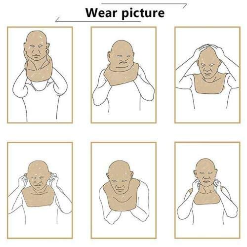 Realistic Silicone Man Head Mask - Handmade for Crossdresser, Transgender, Cosplay & Drag Queen Costumes | Perfect for Halloween, Parties & Performance Arts