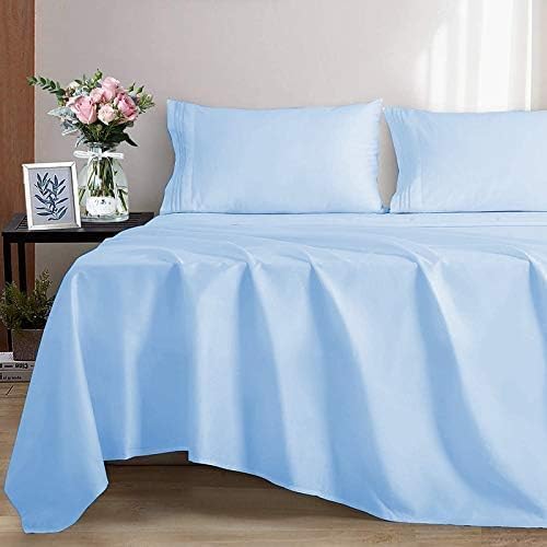 Premium 600-Thread-Count Egyptian Cotton 4-Piece Sheet Set - King Size (Fits 15-18