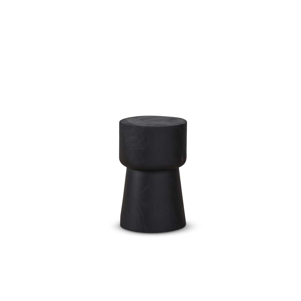 Frederick Solid Wood Side Table - Black Nightstand for Bedroom, Living Room & Office - Modern End Table with Sturdy Construction & Sleek Design