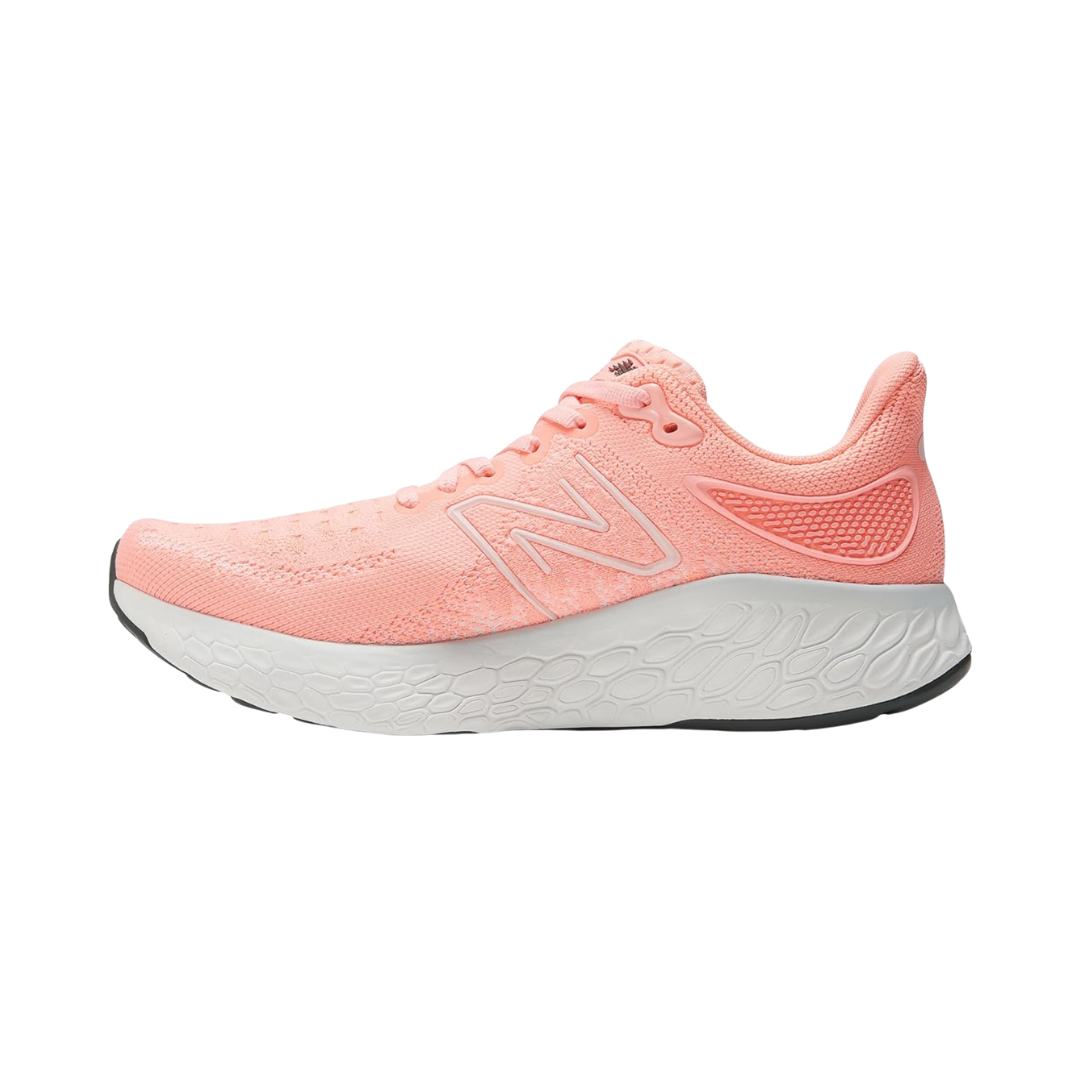 Women's Fresh Foam x 1080v12 Running Shoes - Lightweight Cushioned Sneakers for Women (B Width, Grapefruit Color) | Perfect for Jogging, Gym Workouts & Daily Walking