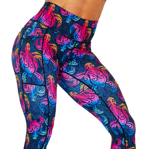 Shell Yeah Leggings - High Waisted Yoga Pants for Women, Soft & Stretchy Workout Leggings - Perfect for Yoga, Gym, Running & Casual Wear
