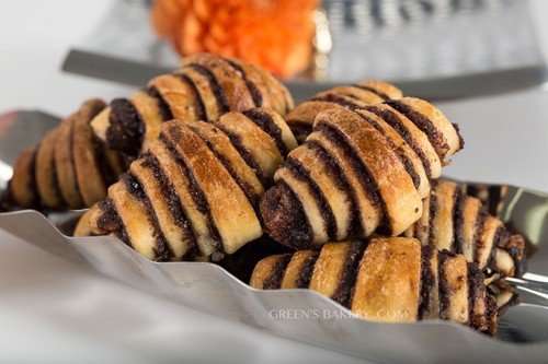 Delicious Greens Chocolate Rugelach - Pack of 3 | Kosher Pastry for Hanukkah, Christmas & Holiday Gifting