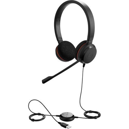 Evolve 20 Stereo Professional Headset for UC Unified Communications - Premium Office Headset with Noise Cancelling for Call Centers, Remote Work & Video Conferencing
