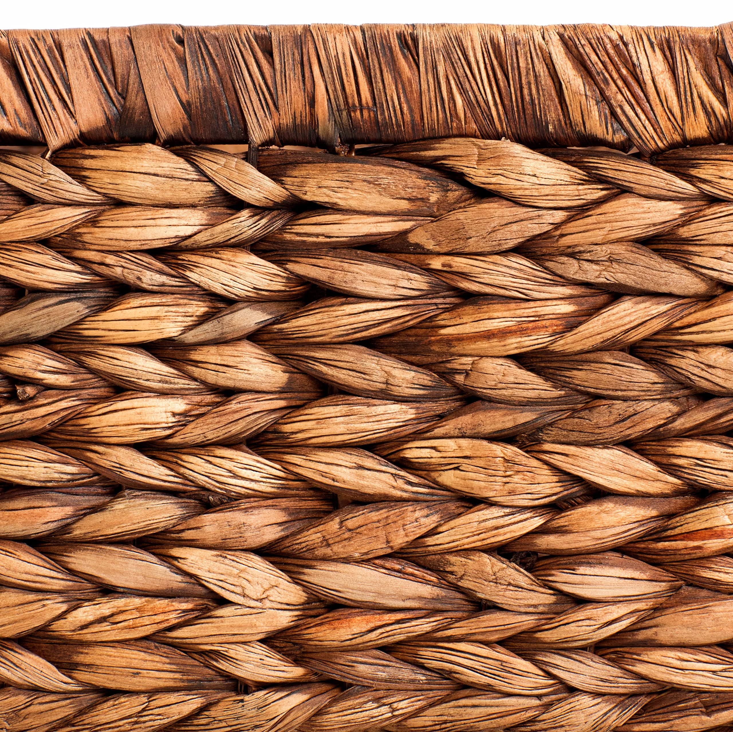 CENBOSS Large Brown Wicker Baskets - 1PC Rattan Storage Baskets for Shelves, Woven Seagrass Organizer | Perfect for Home Decor, Bathroom Storage & Laundry Organization