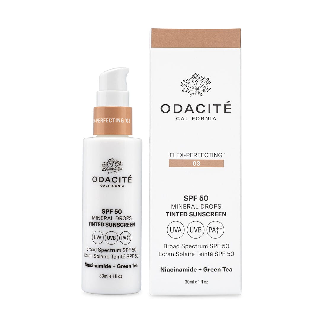 SPF 50 Flex Perfecting™ Mineral Drops Tinted Sunscreen - Oil-Free, Non-Greasy Face Sunscreen for Daily Protection | Perfect for Beach, Outdoor Activities & Sensitive Skin Care
