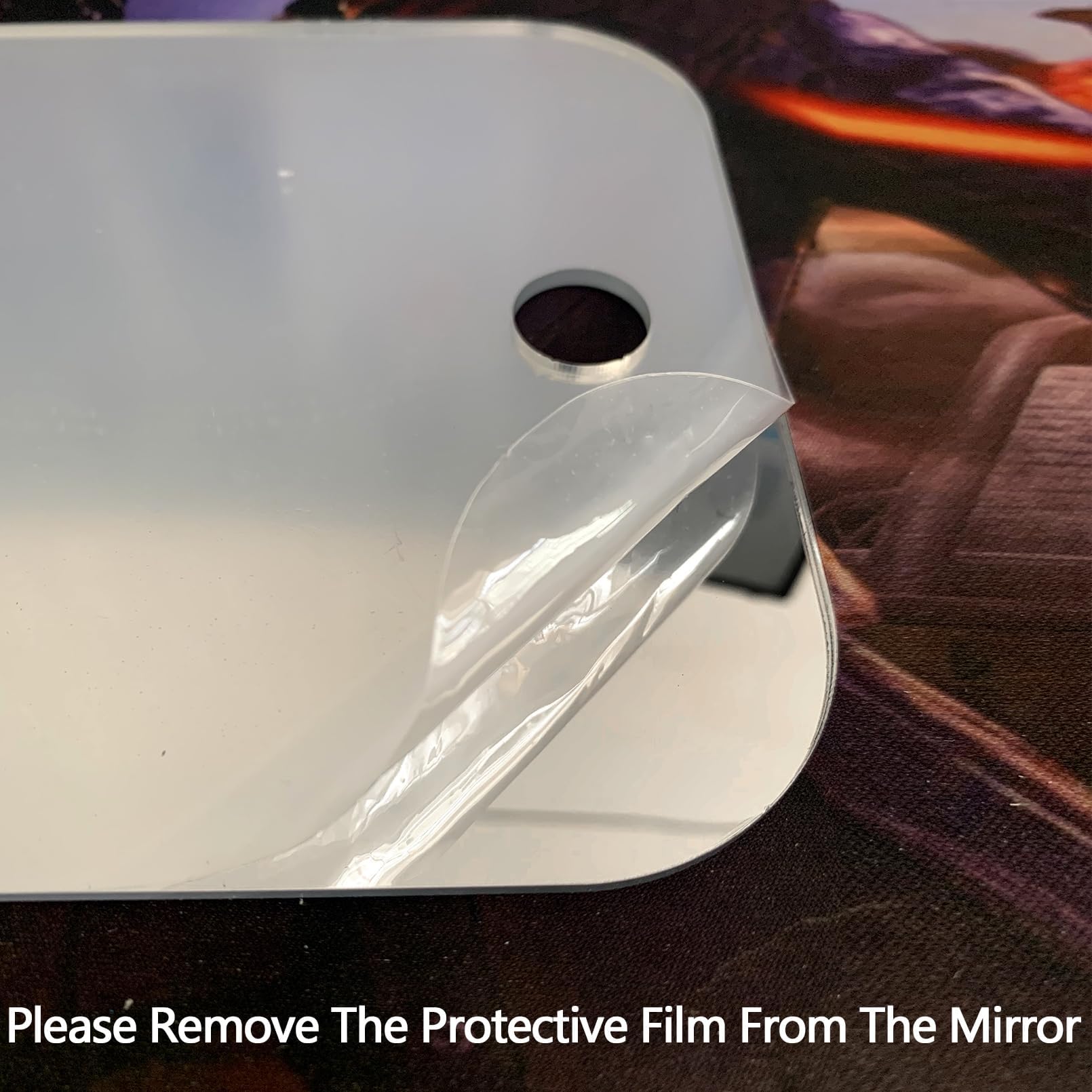 Unbreakable Shower Mirror for Shaving - Large 10.8x7.8 Inch Fogless Bathroom Mirror with Strong Adhesive Mount, Perfect for Men's Grooming, Travel & Camping - Ideal for Home, Gym and Outdoor Use