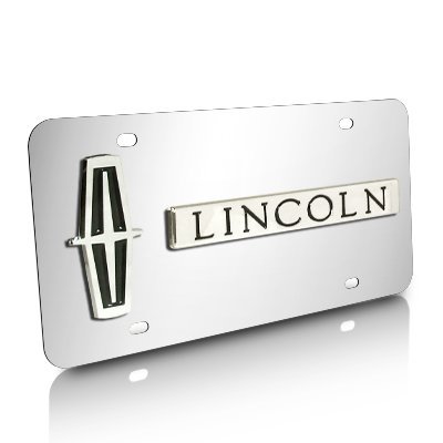 Chrome Plated Stainless Steel License Plate Frame for Lincoln Cars - Durable & Stylish Auto Accessory for Front/Rear Bumper Protection & Customization