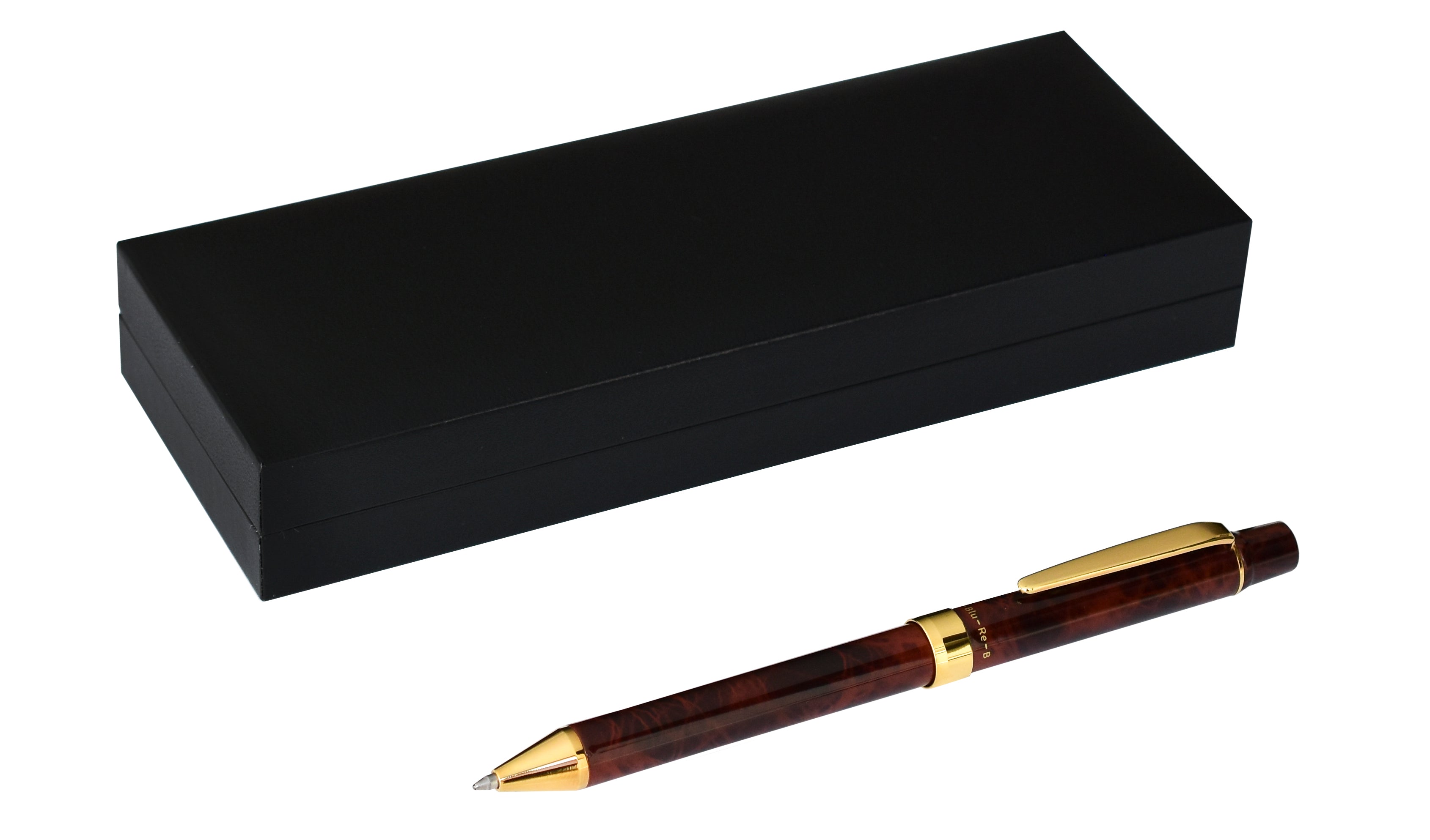 QuadPoint Twist Pen - Brown Marble Design (TP30BR) - Smooth Writing Ballpoint Pen for Office, School & Everyday Use