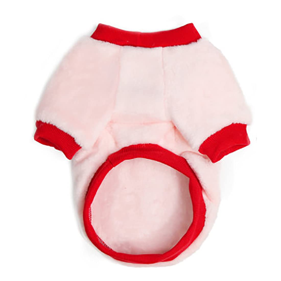 Warm Fleece Dog Sweater for Winter - Cozy Pet Clothes for Small & Medium Dogs & Cats, Pink XXL - Perfect for Cold Weather & Indoor Lounging