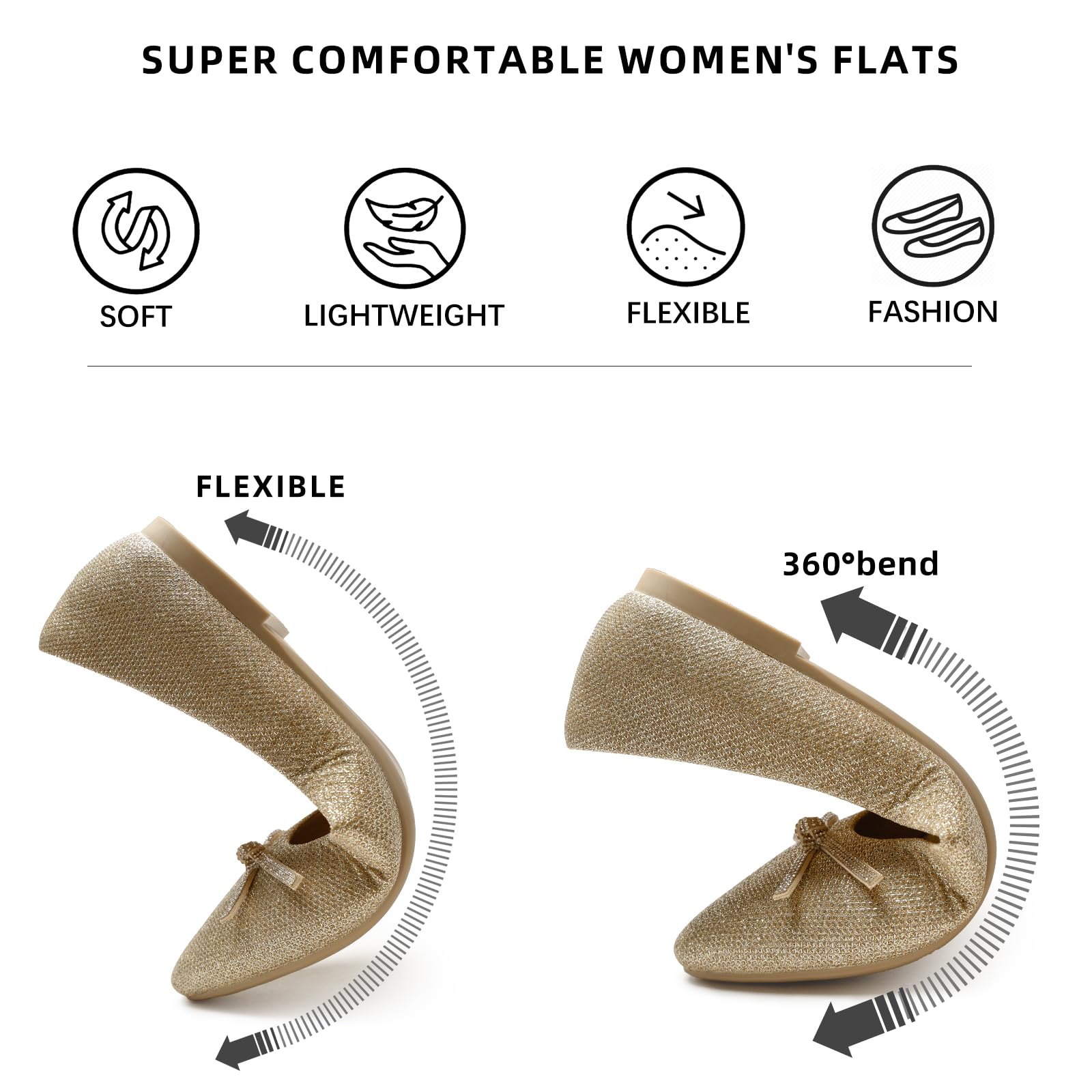 Women's Classic Pointed Toe Flat Shoes - Comfortable Slip-On Dress Shoes for Office & Casual Wear | Perfect for Work, Commuting & Everyday Comfort