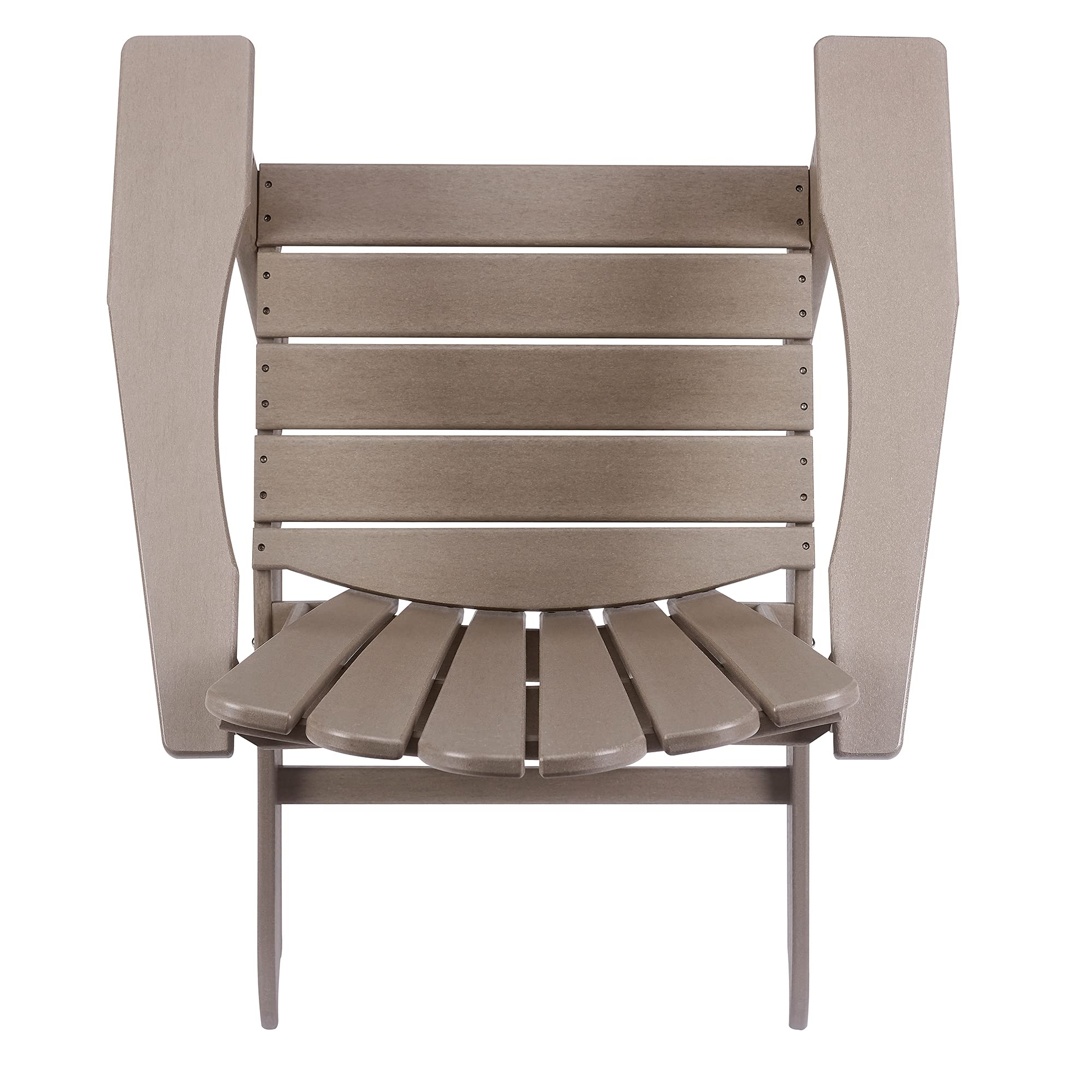 Premium Weather-Resistant Adirondack Chair - Heavy Duty Outdoor Patio Furniture for Yard, Garden, Deck & Backyard - Perfect for Relaxing, Sunbathing & Lounging (Brown, Set of 1)