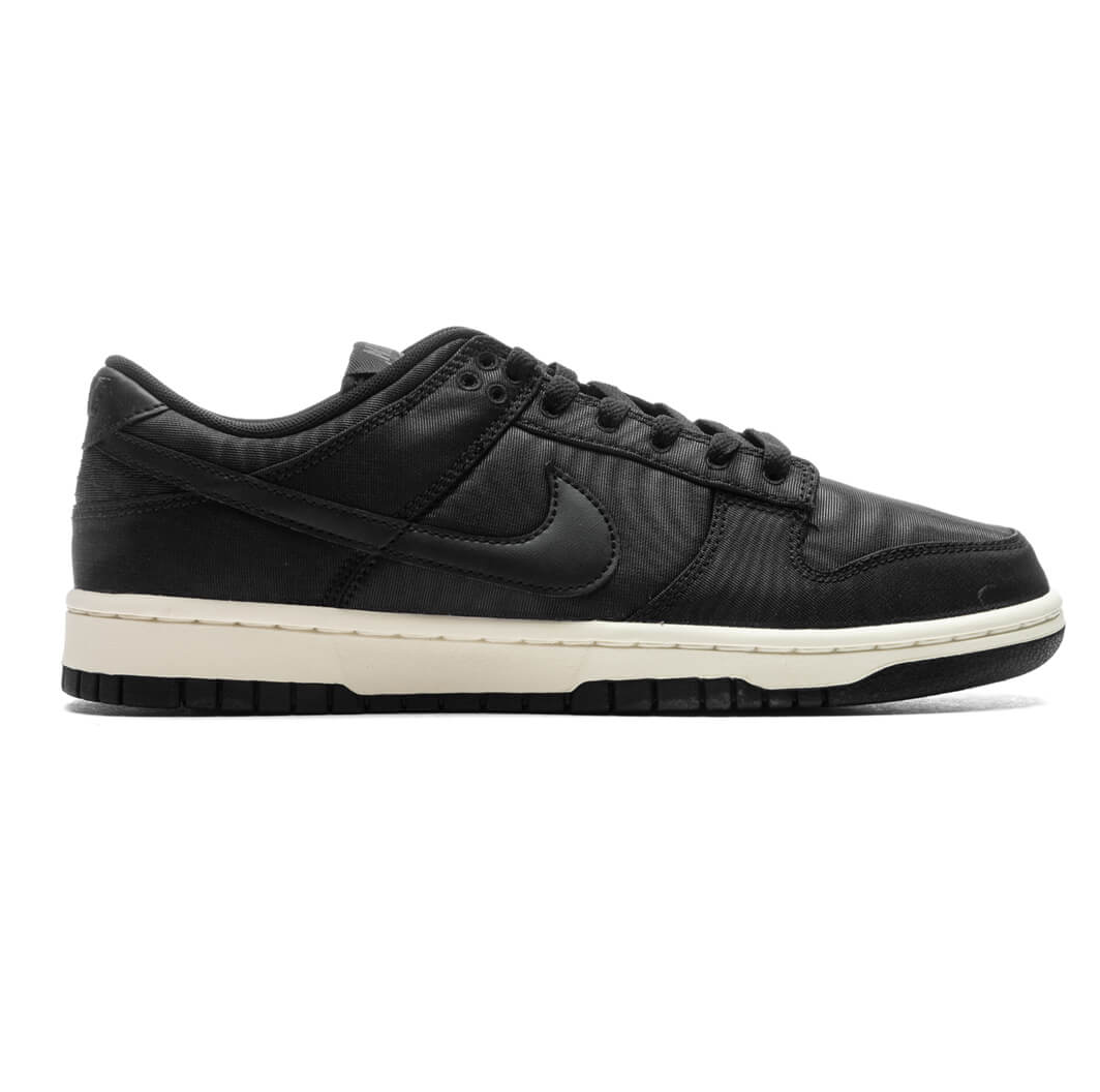 Nike Men's Dunk Premium Low Retro Sneakers - Black/Sail White - Casual & Streetwear Shoes for Everyday Comfort & Style