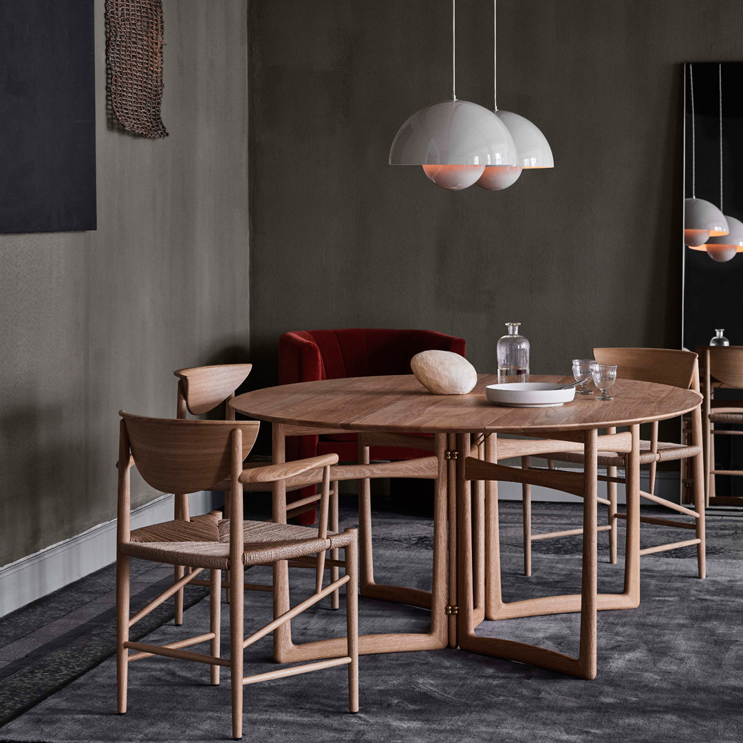 Drop Leaf HM6 Dining Table - Expandable Space-Saving Design for Small Apartments & Kitchens | Perfect for Family Dinners & Entertaining Guests