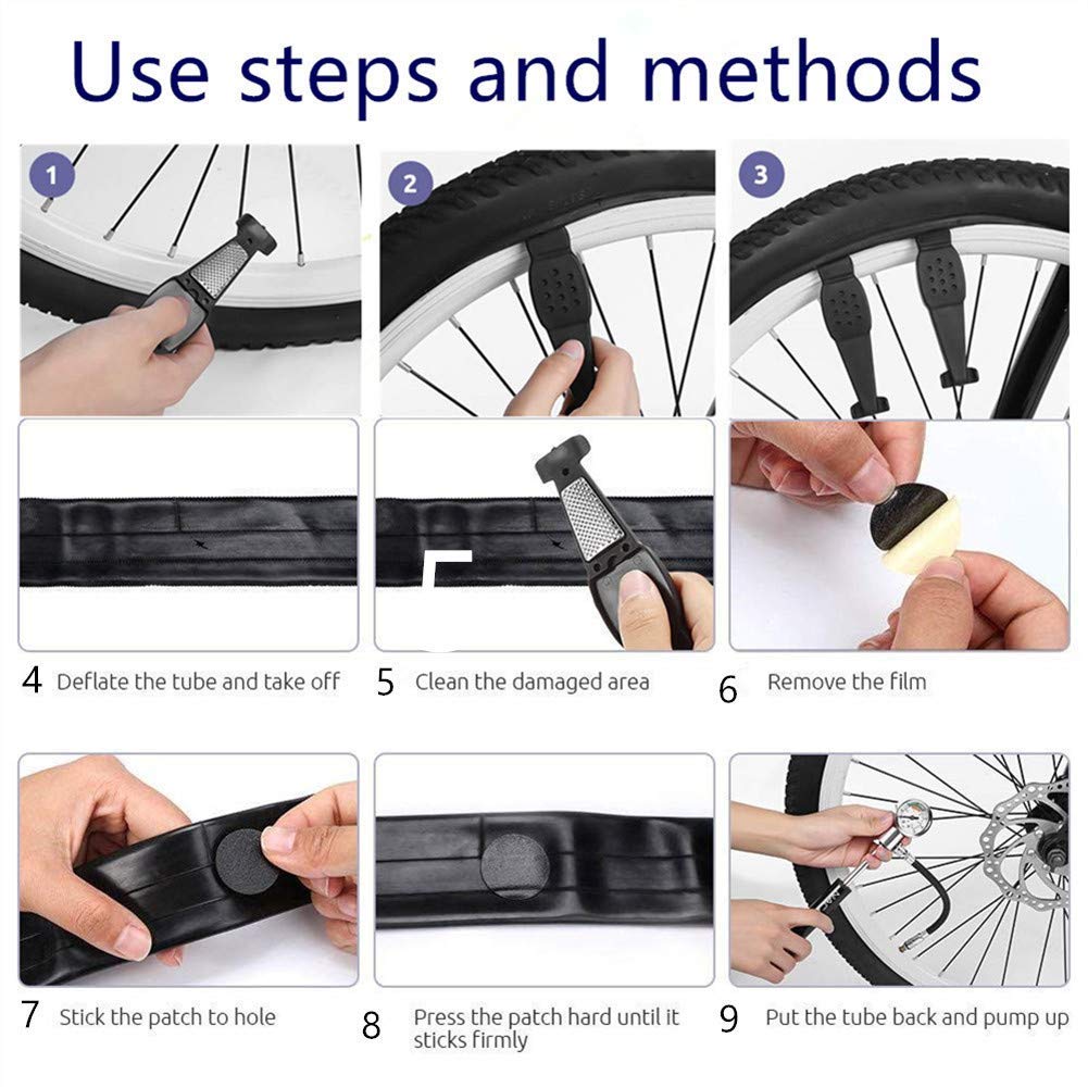 YBEKI Bike Saddle Bag - Waterproof Bike Repair Tool Kit with Multi Tool, Tire Levers & Chain Tool | Perfect for Mountain Biking, Road Cycling & Commuting | 6 Month Warranty