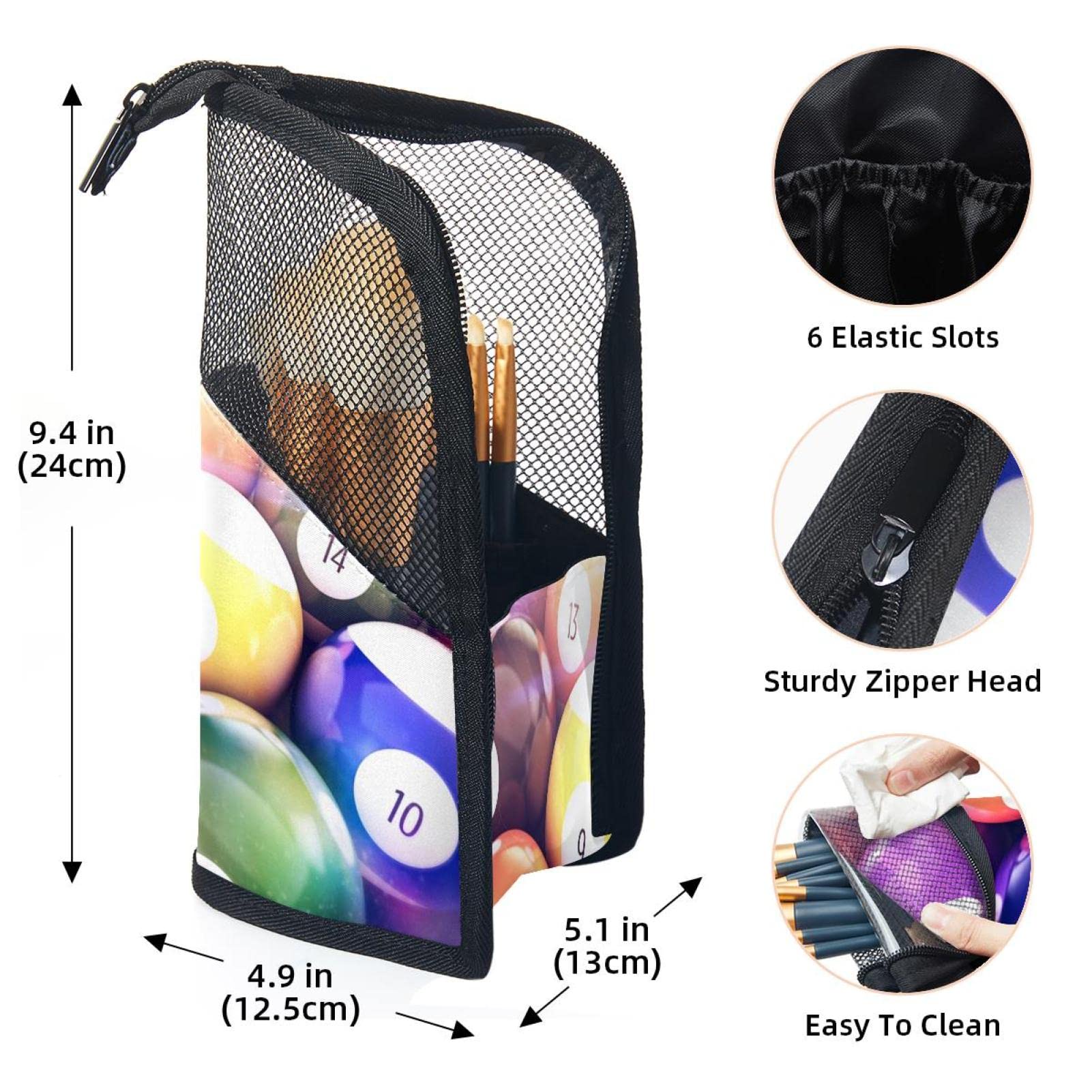 12-Piece Makeup Brush Organizer Bag - Portable Cosmetic Brush Holder Case for Travel & Storage | Ideal for Makeup Artists, Gym, Pool & Outdoor Activities