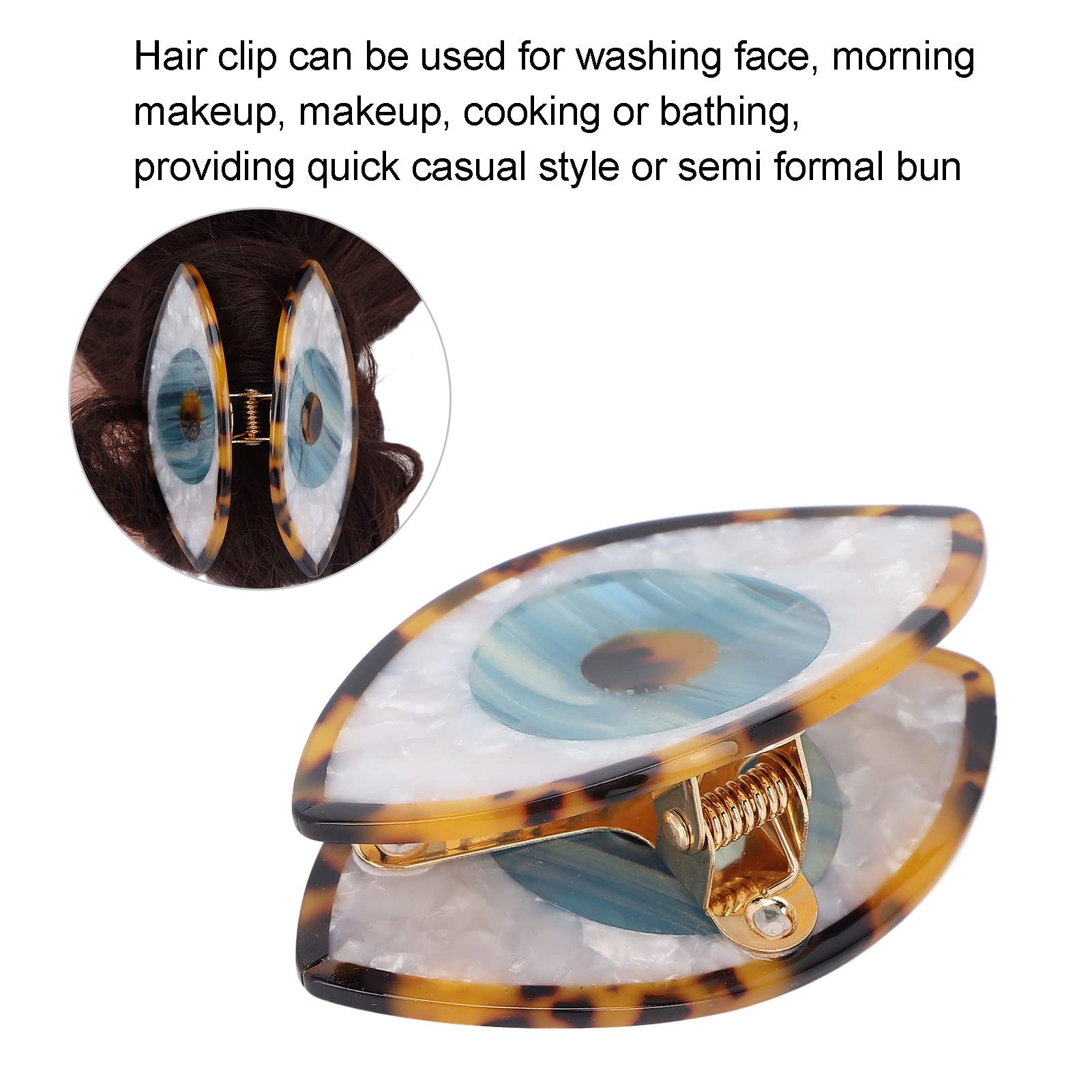 EXCLUZO Small Hair Claw Clips for Women - Strong Grip Tortoiseshell Hair Clamps for Tight Hold - Durable Hair Accessories for Girls & Women - Perfect for Ponytails, Buns & Everyday Hairstyles