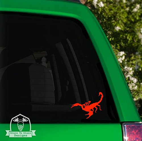 Scorpion Vinyl Decal Sticker for Car, Truck, Window, Laptop, Phone - 6 Inch Red - Perfect for Automotive, Electronics & Personalization