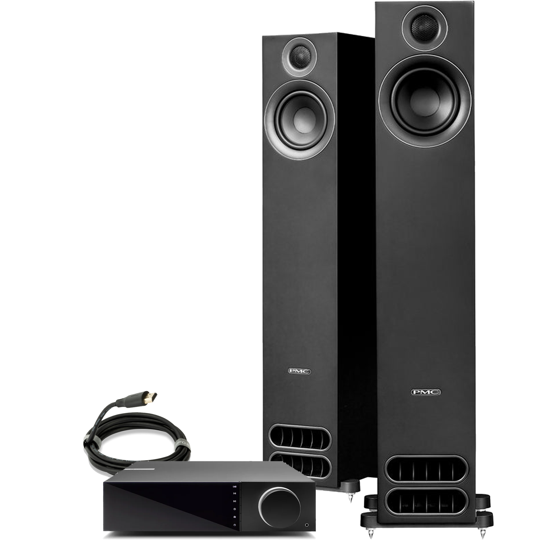 PMC Prodigy5 Studio Monitor & Amplifier Bundle - High-Fidelity Audio System for Home Recording, Music Production & Professional Studios
