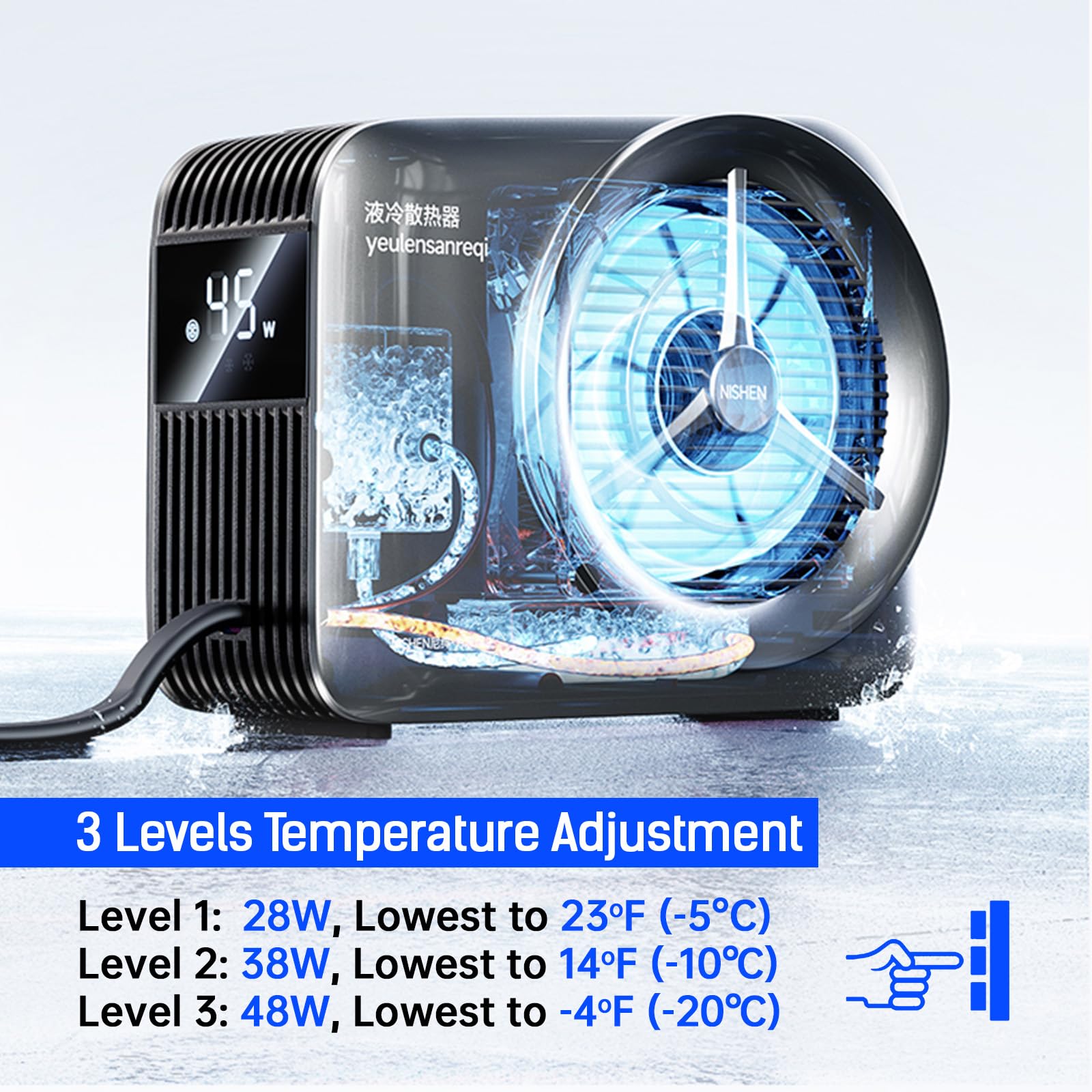 Magnetic Phone Cooler - Ultra-Fast 15s Cooling, Silent Liquid Cooling Radiator for Phone, Tablet & Pad | Perfect for Gaming, Streaming & Heavy Usage (No Wireless Charging)