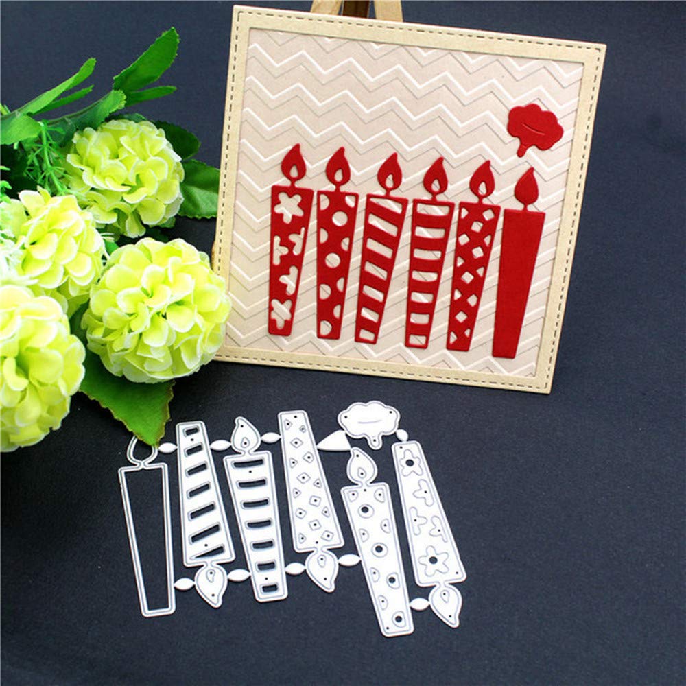 Happy Birthday Metal Cutting Dies for Card Making - ZECNG Carbon Steel Celebration Words Die Cuts for Scrapbooking, Paper Crafting, Embossing, Photo Album Decor - DIY Craft Supplies & Gift Ideas (02) - Perfect for Handmade Greeting Cards, Wedding Invitations, and Party Decorations